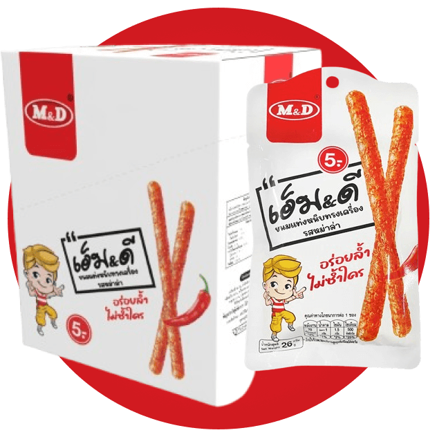 M&D Latiao Spicy Sticks Mala Flavor